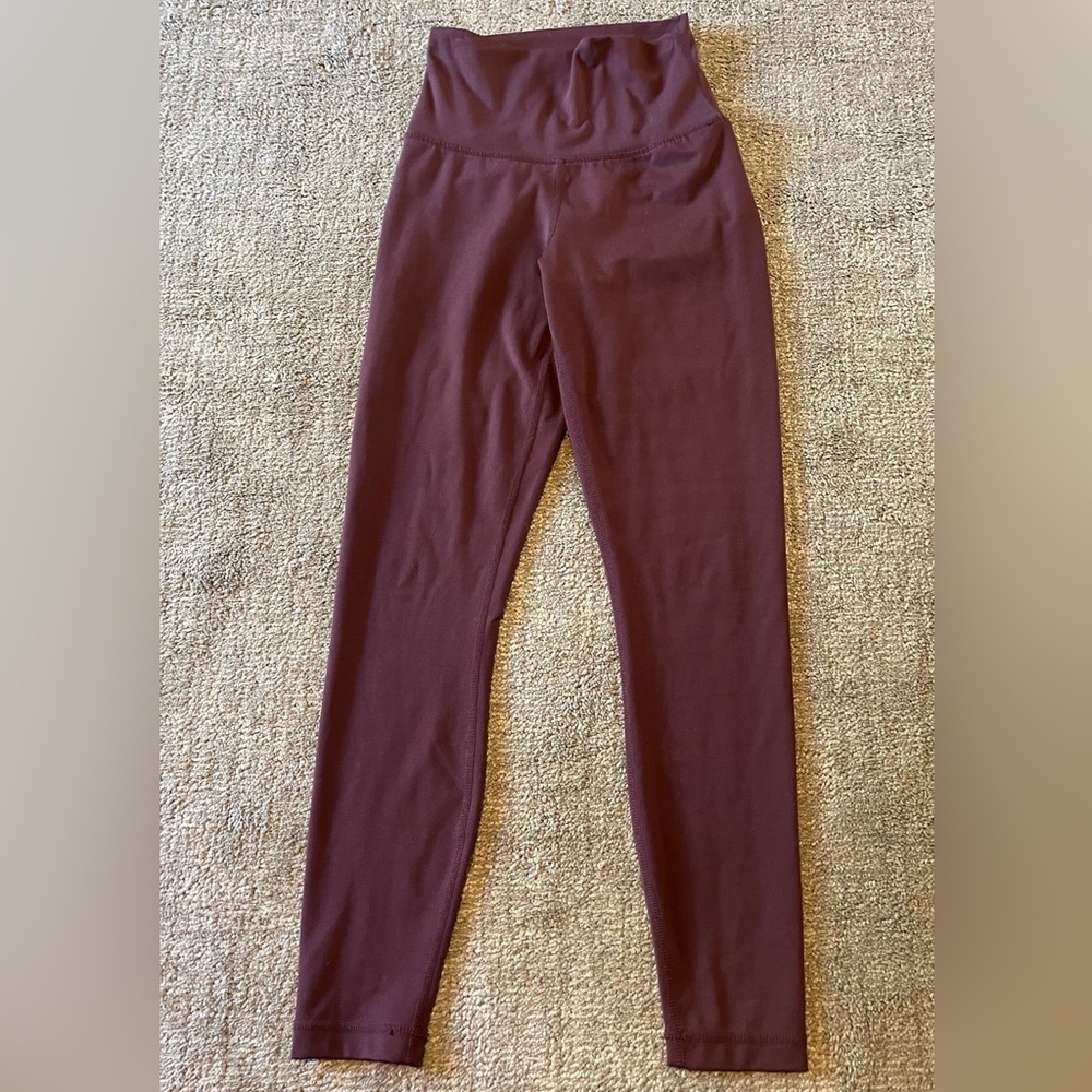 Yogalicious Lux Maroon Leggings Woman’s Size XS
